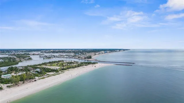 a view of an ocean and beach