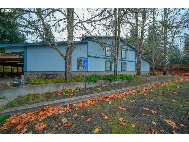 a view of a balcony with a garden