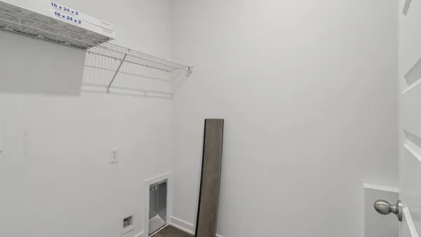 a close view of closet