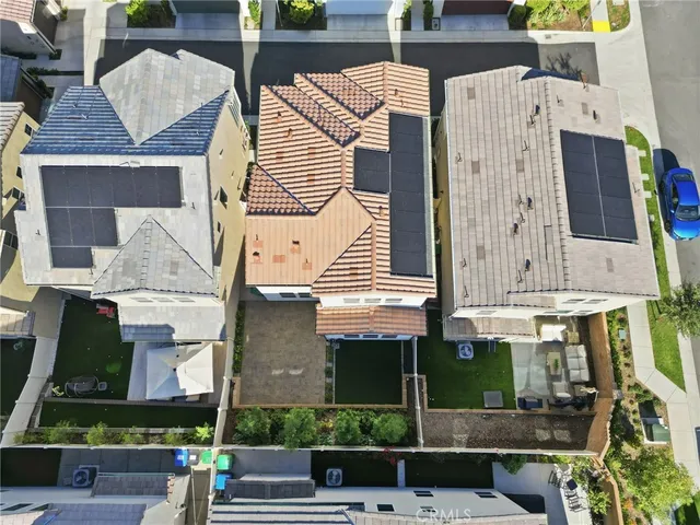 an aerial view of residential building