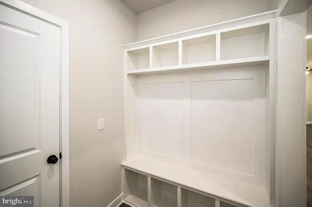 a close view of closet