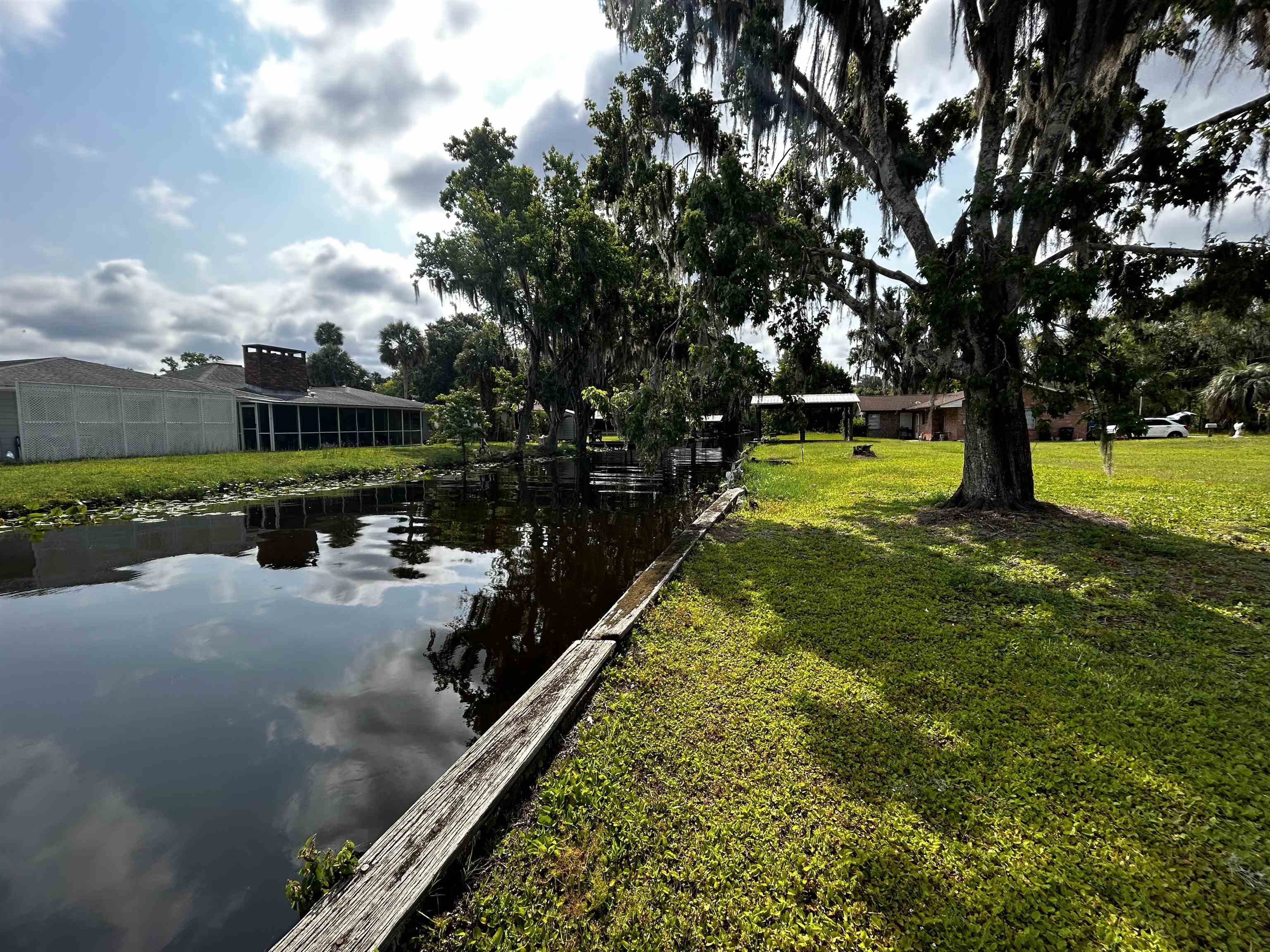 142 Hick's Avenue Crescent City, FL 32112 - Photo 13 of 16 a view of a swimming pool and trees in the background
