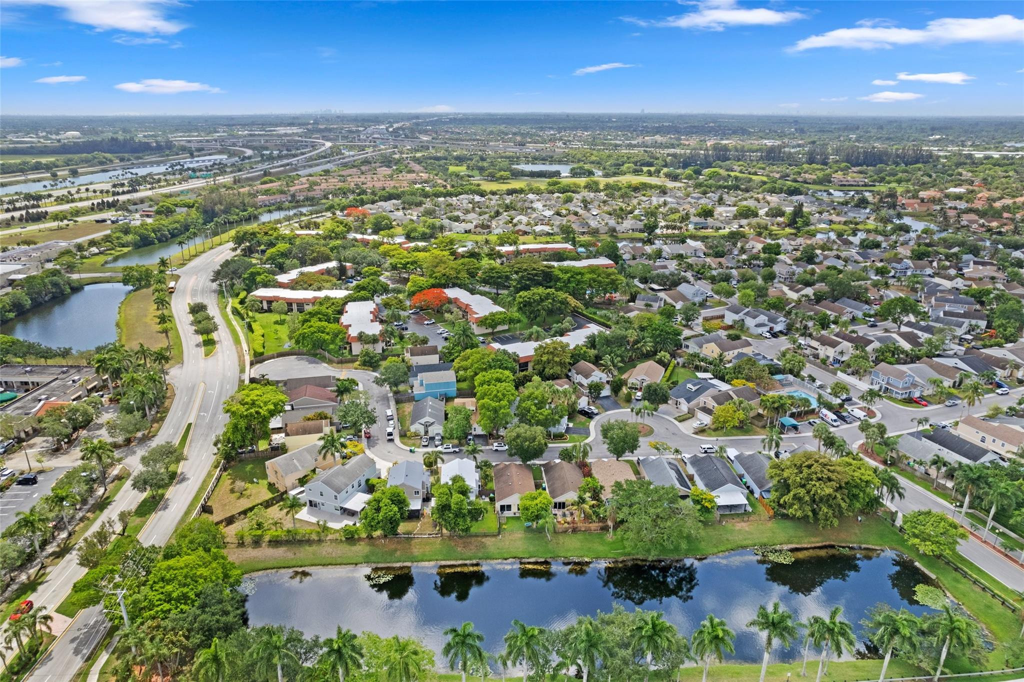 133 Southwest 159th Way Sunrise, FL 33326 - Photo 28 of 38 an aerial view of residential houses with outdoor space and trees