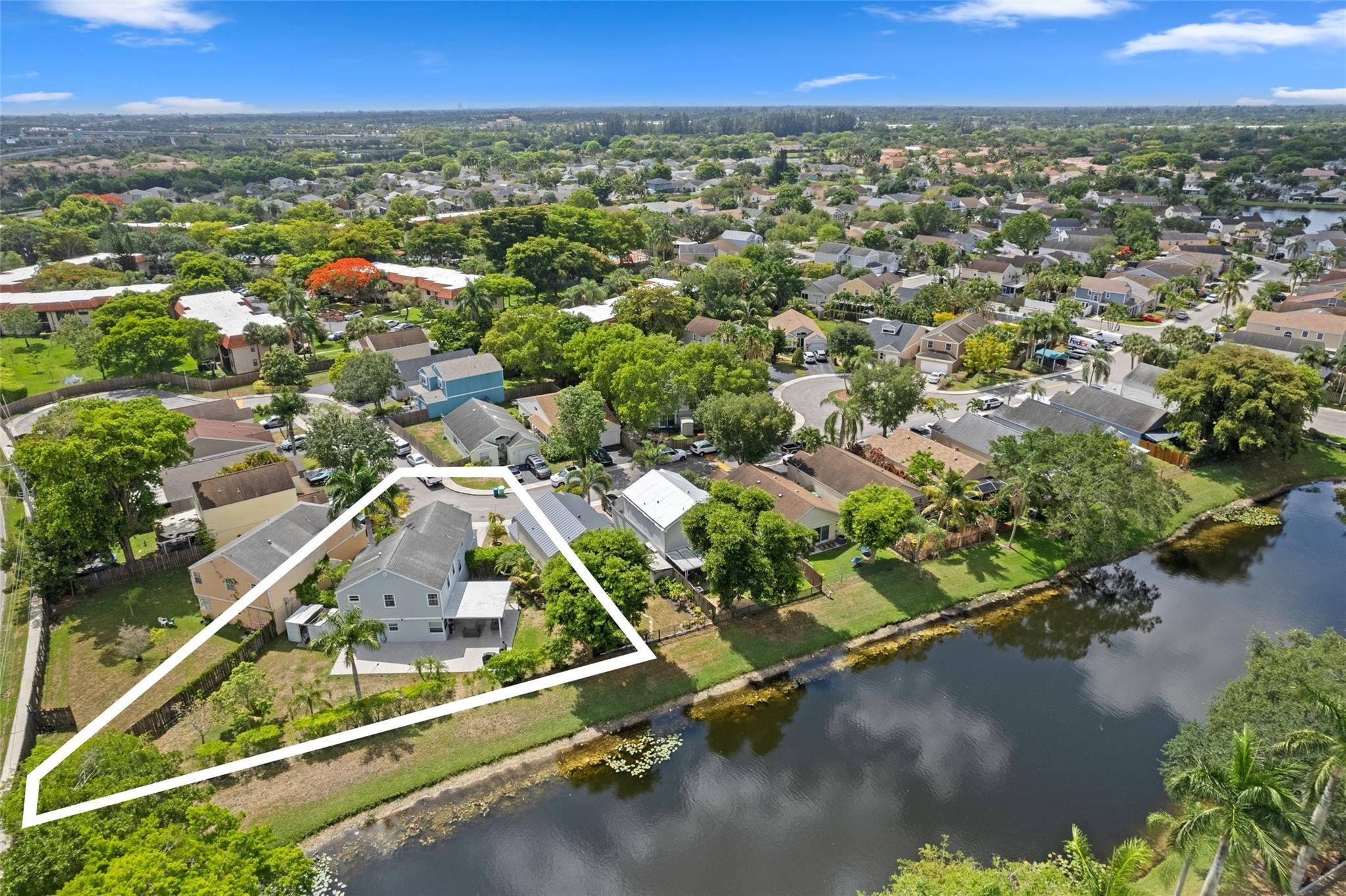 133 Southwest 159th Way Sunrise, FL 33326 - Photo 34 of 38 an aerial view of residential houses with outdoor space and trees