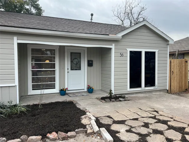 a front view of a house