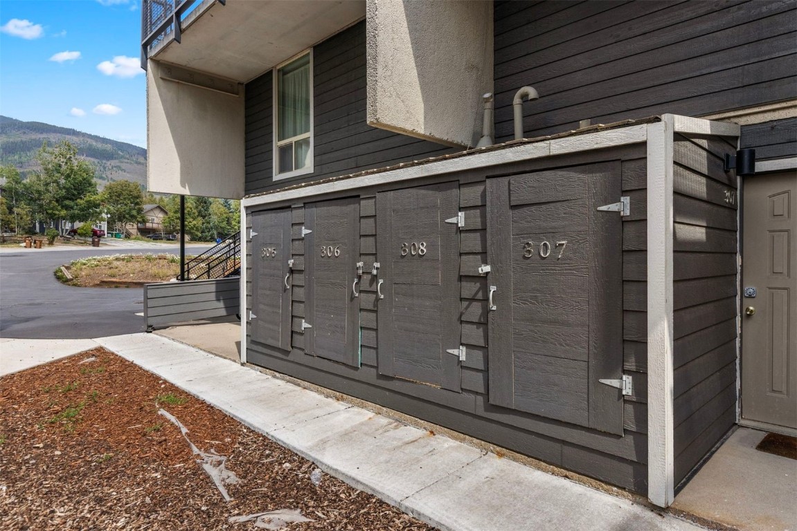 390 Straight Creek Drive, Unit 307 Dillon, CO 80435 - Photo 29 of 35 a view of a car garage door