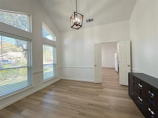 a view of livingroom with hardwood floor and window