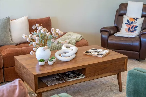 a living room with furniture and a couch