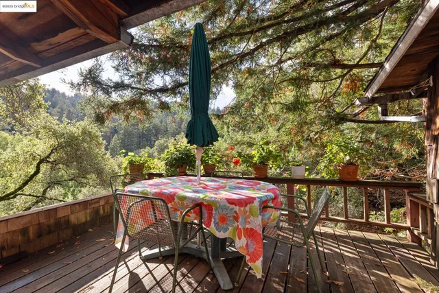 a view of a chairs in a balcony