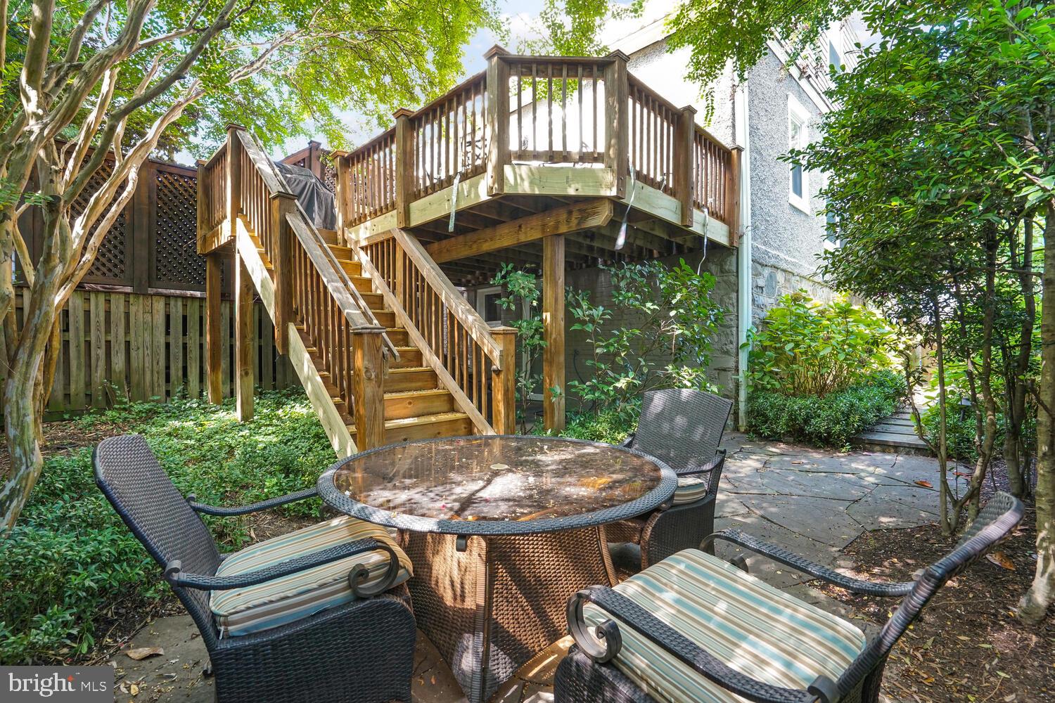 2924 Newark Street Northwest Washington, DC 20008 - Photo 24 of 26 a view of a patio with table and chairs