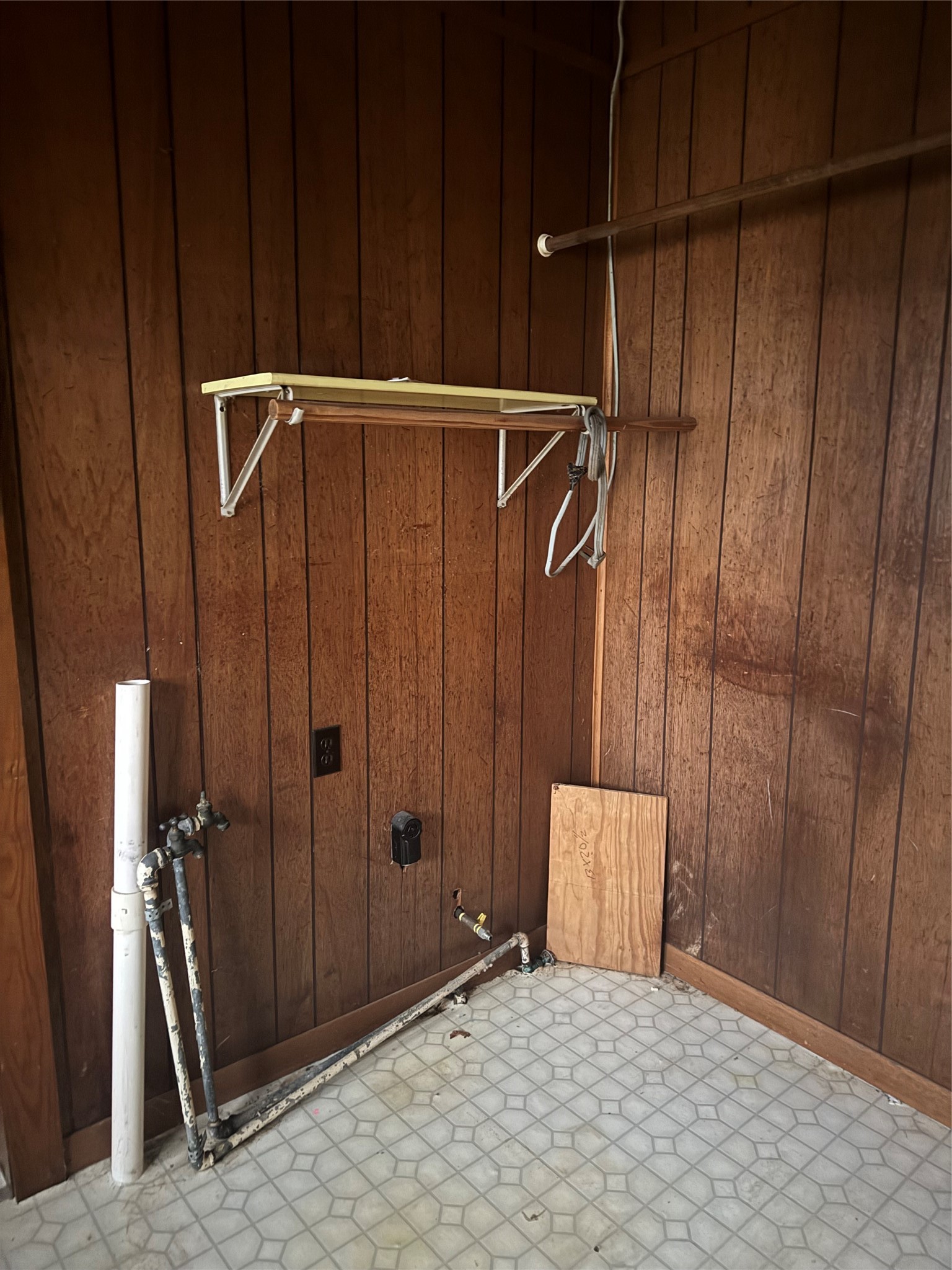 1402 West 9th Street Caldwell, TX 77836 - Photo 9 of 10 a view of a room with wooden walls
