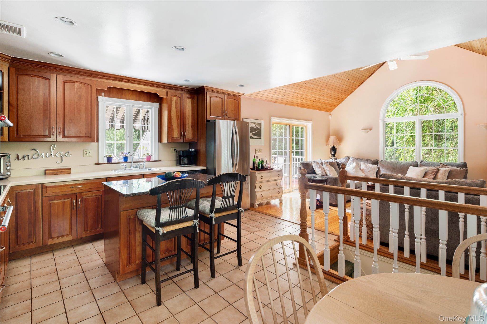 19 Young Road Katonah, NY 10536 - Photo 7 of 32 Kitchen with View into Family Room