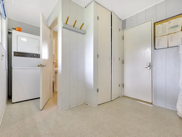a view of balcony with a potted plant