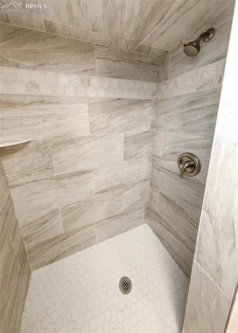 a bathroom with a tub
