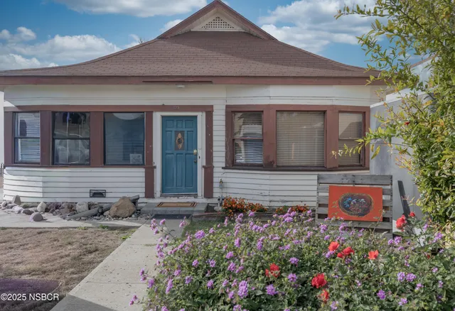 a front view of a house