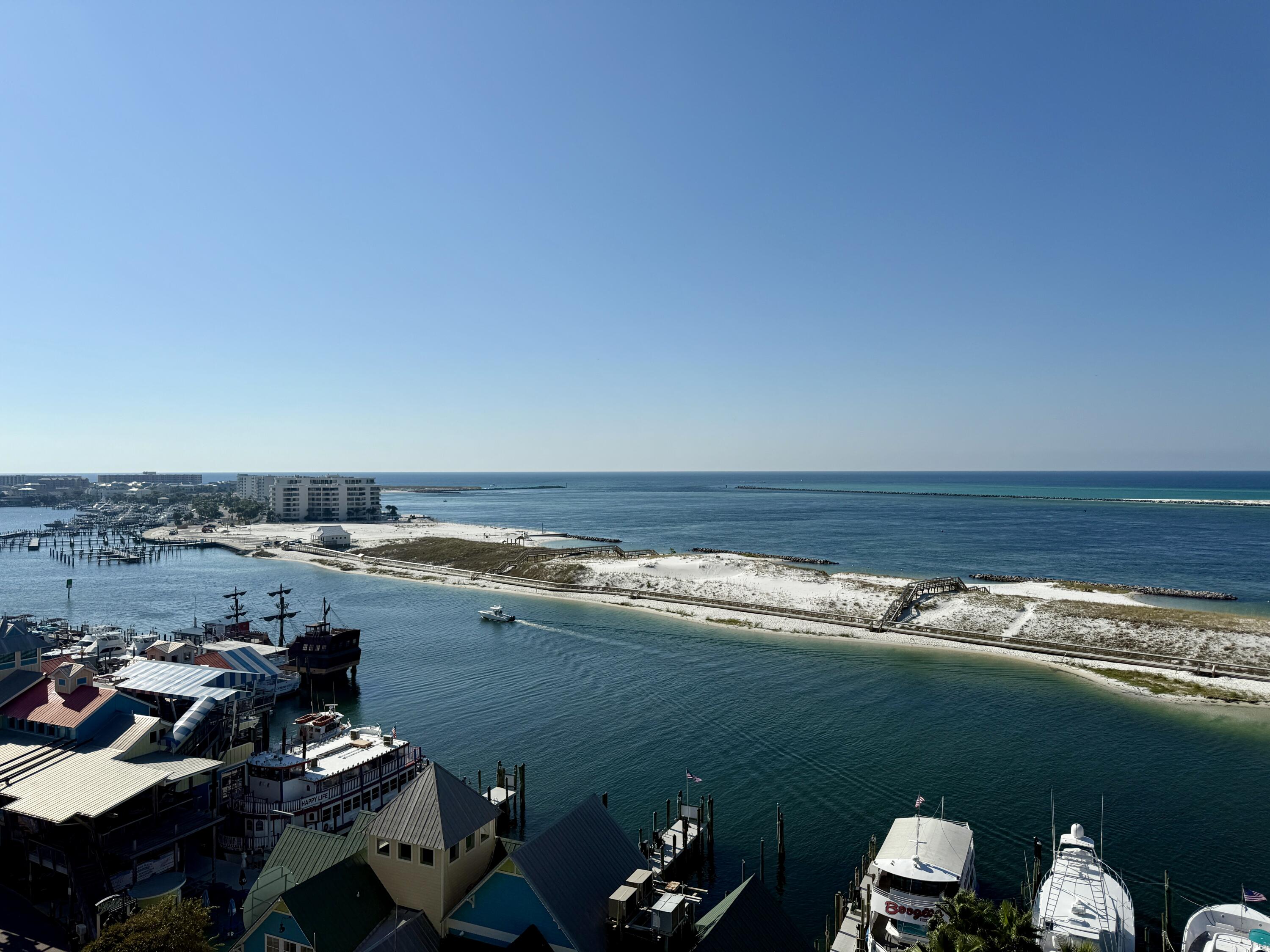 10 Harbor Boulevard, Unit E506F Destin, FL 32541 - Photo 21 of 33 a view of a ocean from a balcony