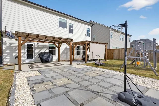 a view of a house with gym equipment