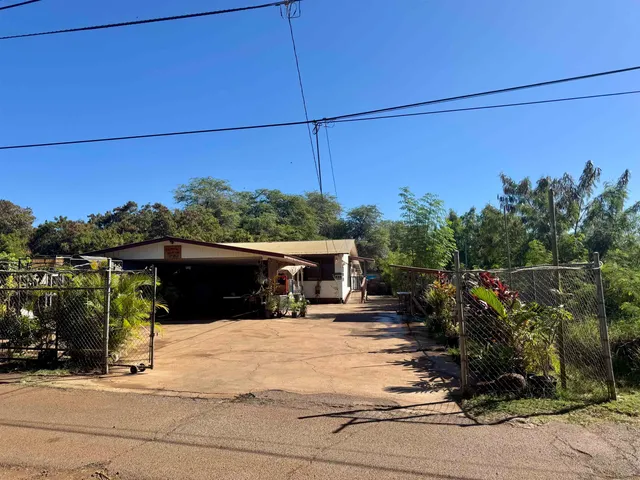 a view of a house with a patio