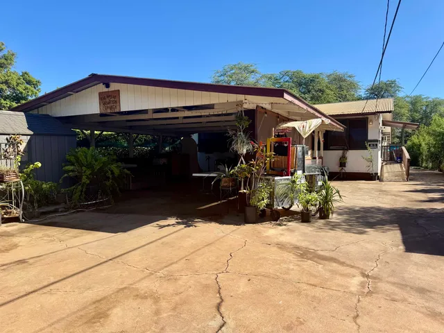 a view of a house with a patio