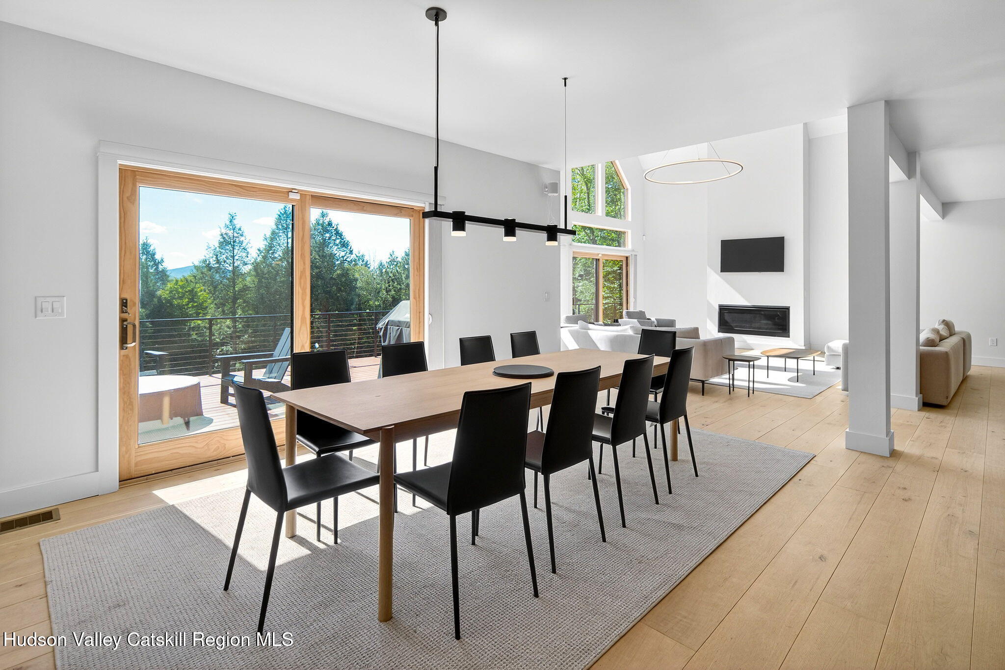 110 Old Road Windham, NY 12496 - Photo 18 of 66 a view of a dining room with furniture window and wooden floor