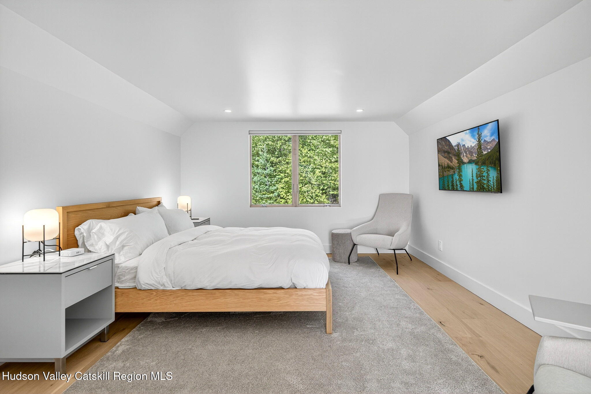 110 Old Road Windham, NY 12496 - Photo 26 of 66 a bedroom with bed and a window