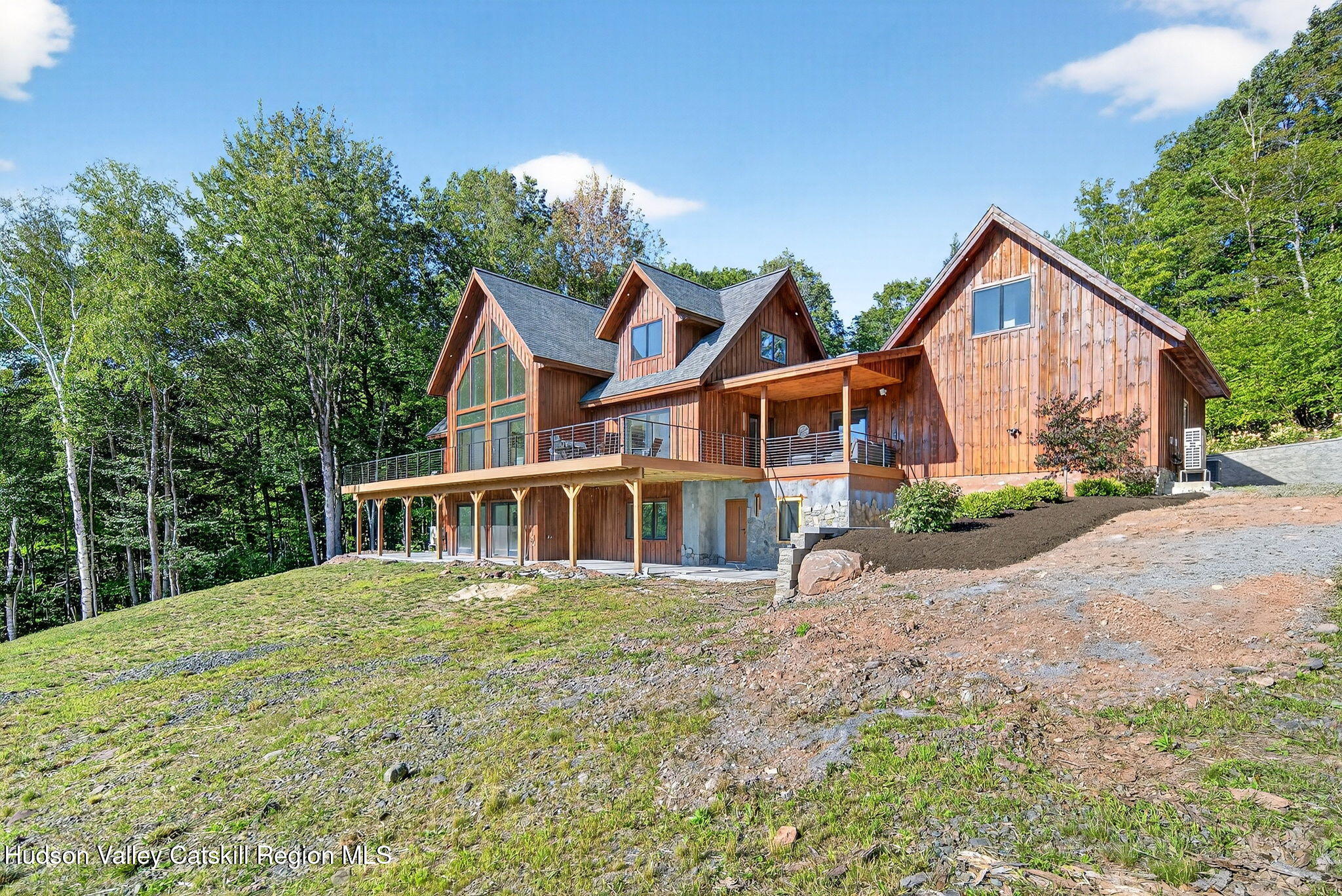 110 Old Road Windham, NY 12496 - Photo 54 of 66 a view of a house with a yard and large trees