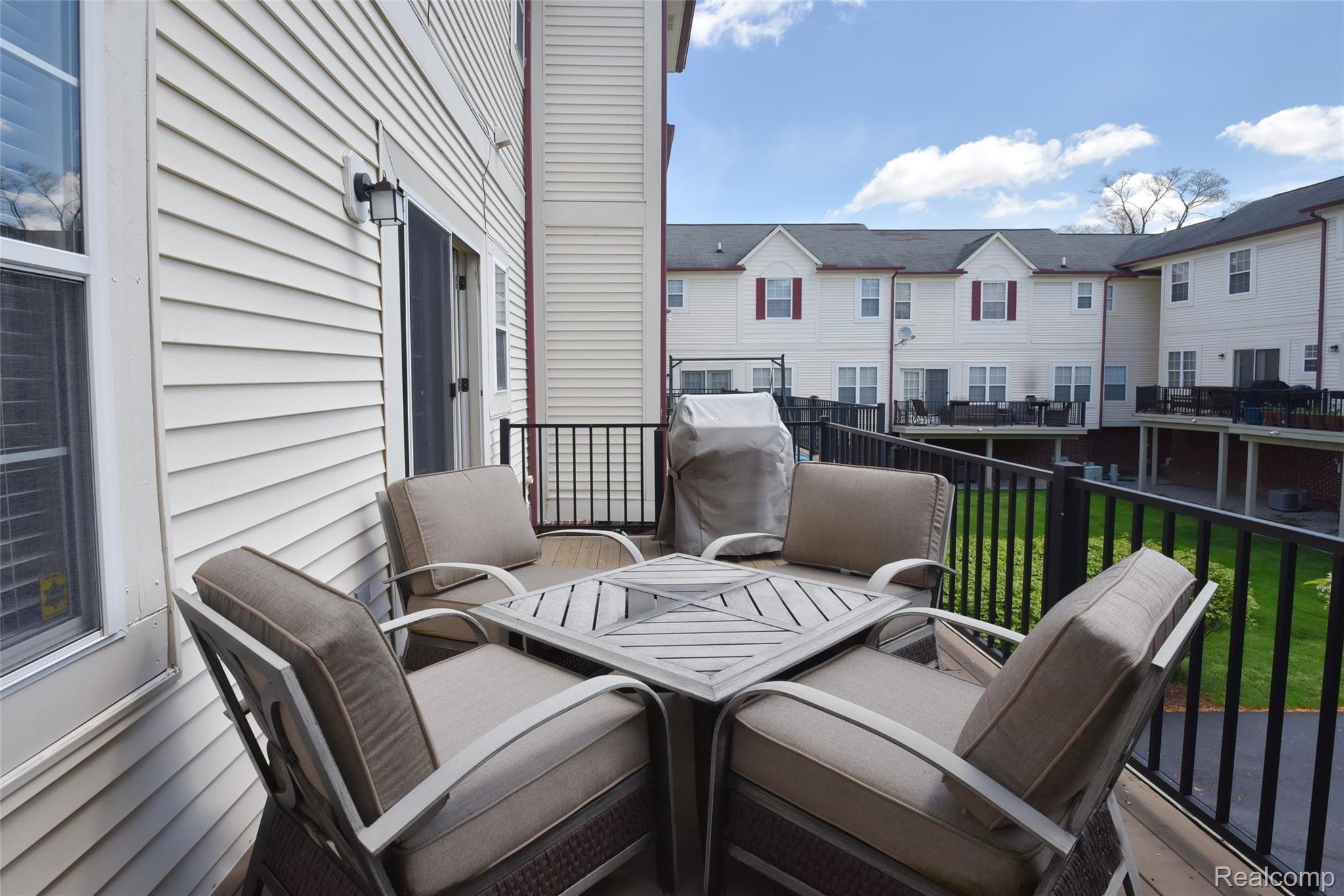 2672 Crooks Road, Unit 4 Royal Oak, MI 48073 - Photo 25 of 25 Balcony overlooks complex green space