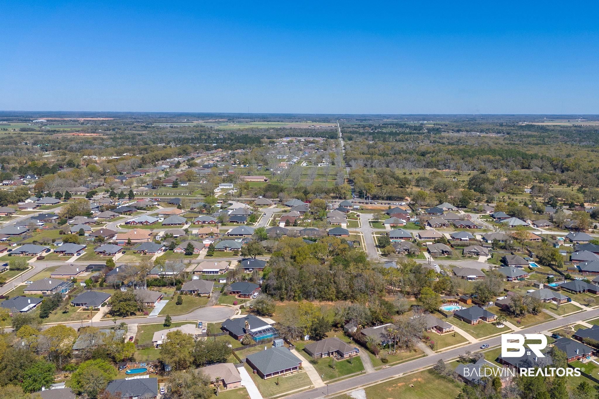 16444 Hamlet Lane Foley, AL 36535 - Photo 46 of 49 Bird's eye view with a residential view