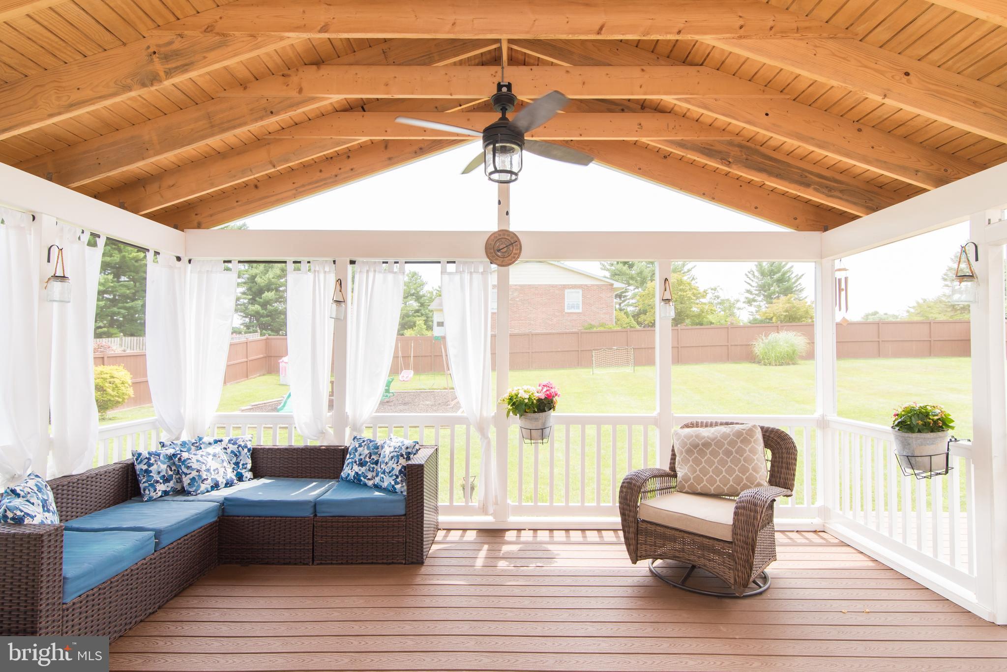 8235 Hilton Road Gaithersburg, MD 20882 - Photo 48 of 90 Gorgeous arched ceiling with two ceiling fans