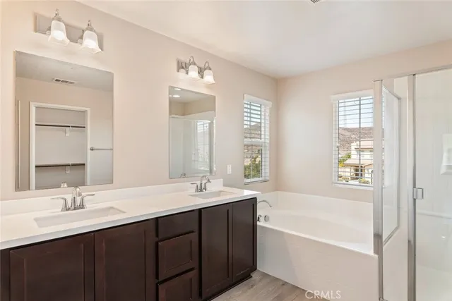 a view of a swimming pool with a yard