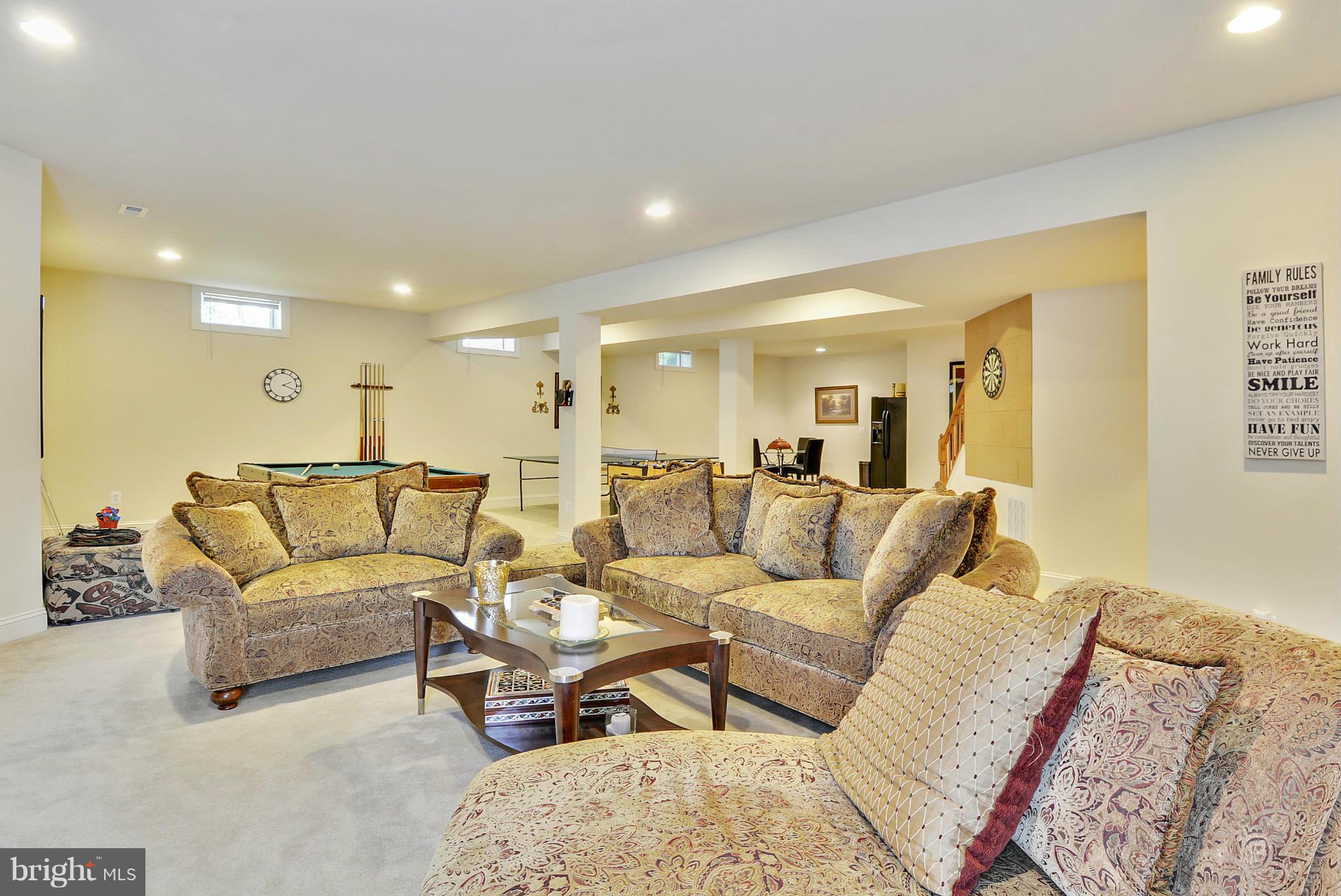 6412 Gayfields Road Alexandria, VA 22315 - Photo 23 of 27 HUGE Finished WO Recreation Room