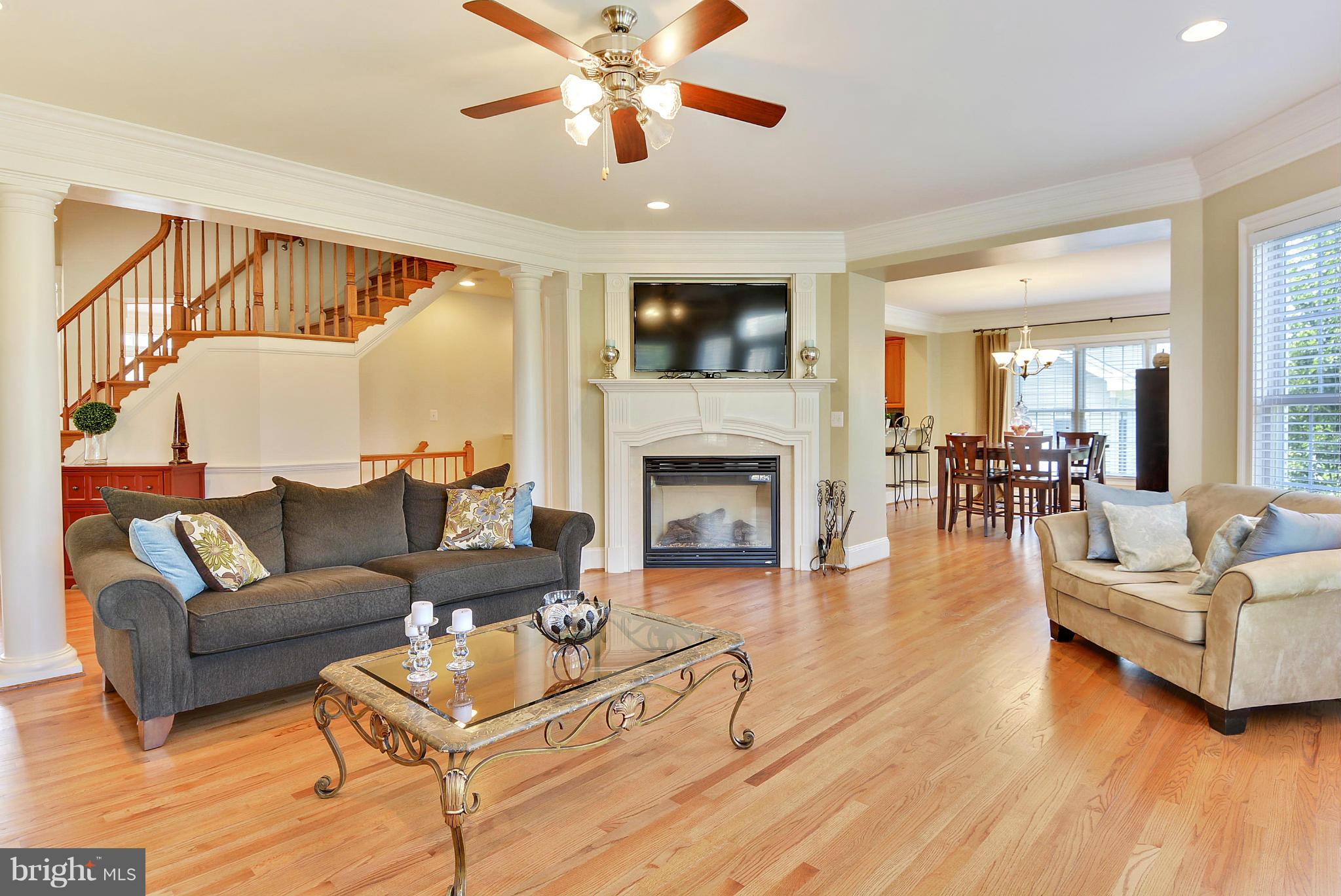 6412 Gayfields Road Alexandria, VA 22315 - Photo 9 of 27 Family Room Gas Fireplace
