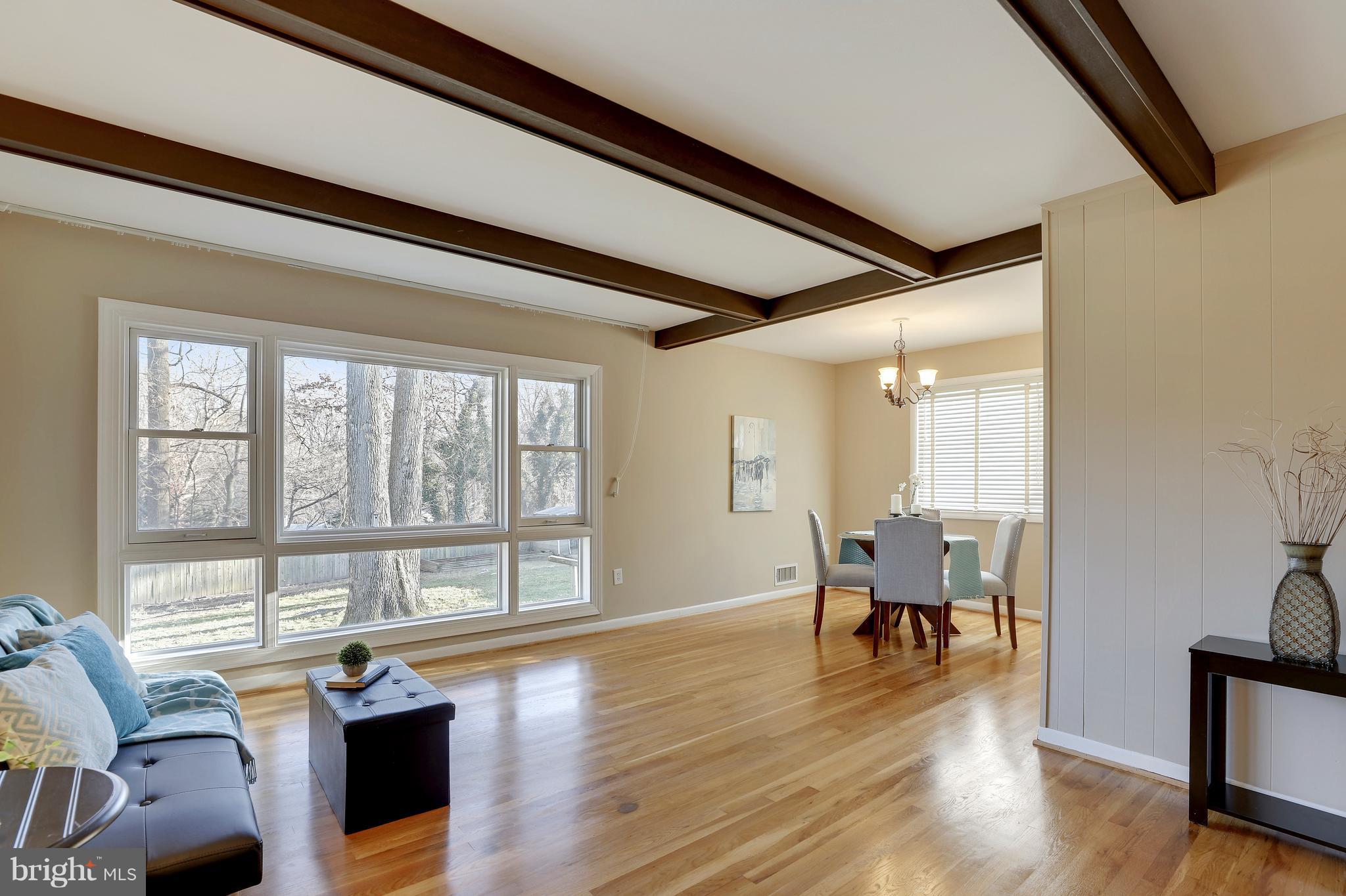 13113 Tamarack Road Silver Spring, MD 20904 - Photo 10 of 48 Decorative wooden beams in living room