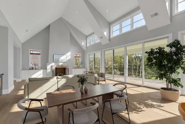 a view of a bathtub in a bathroom