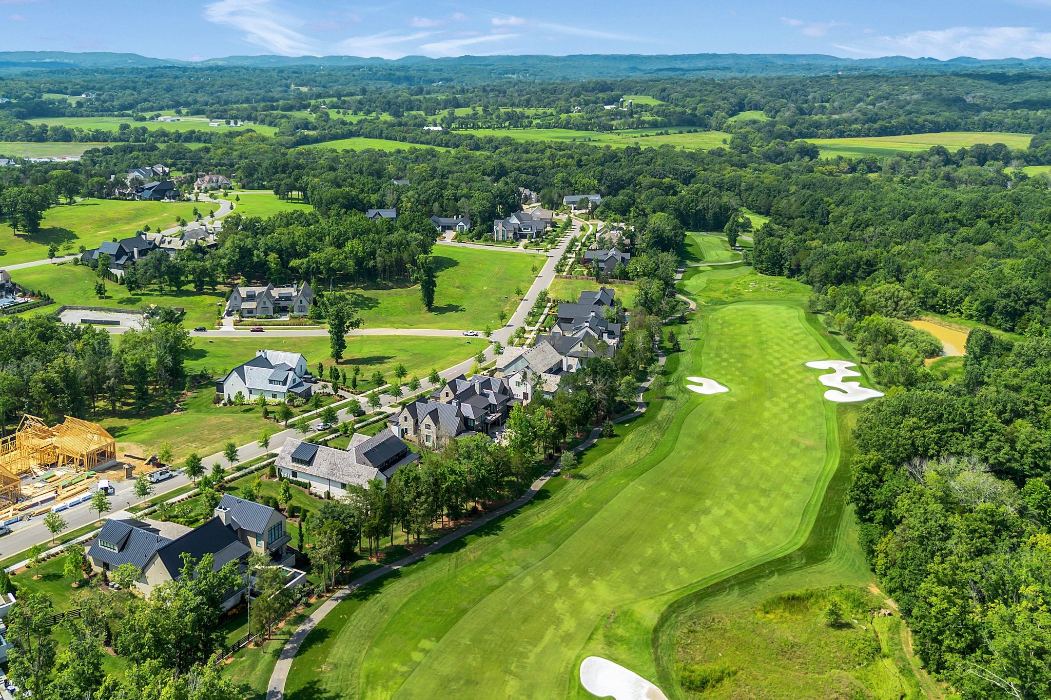 7577 Whiskey Road College Grove, TN 37046 - Photo 79 of 93 a view of a garden with mountains in the background