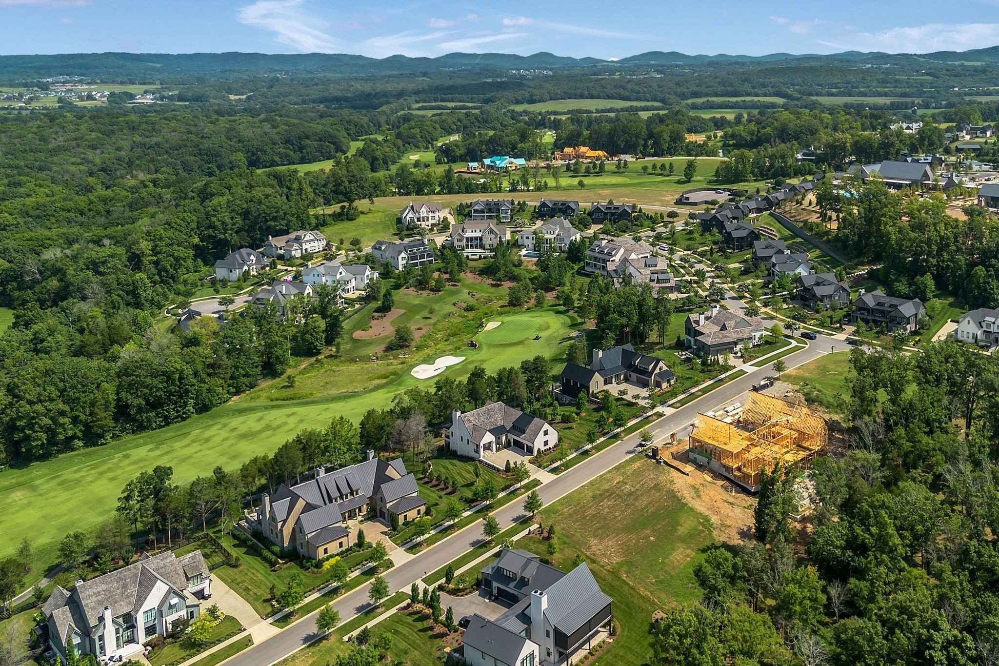 7577 Whiskey Road College Grove, TN 37046 - Photo 82 of 93 an aerial view of residential houses with outdoor space and river