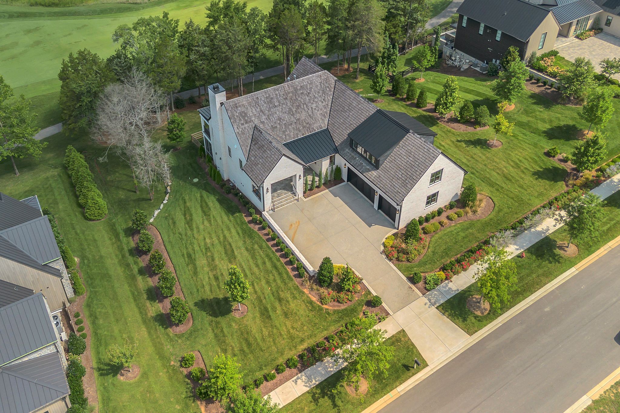 7577 Whiskey Road College Grove, TN 37046 - Photo 10 of 93 an aerial view of a house with garden space and street view