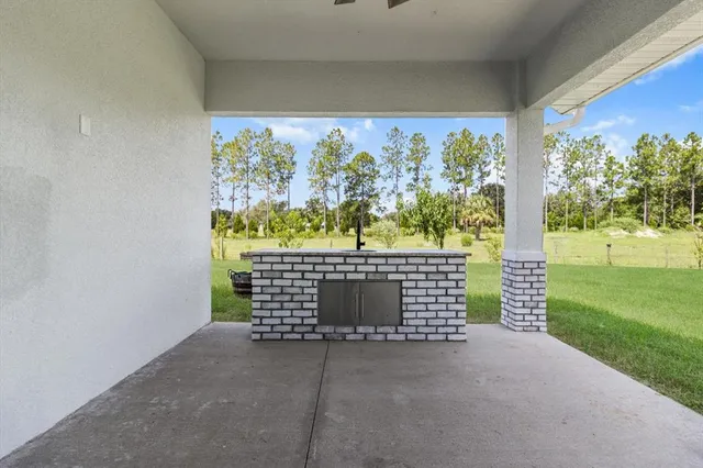 a view of outdoor space with garden