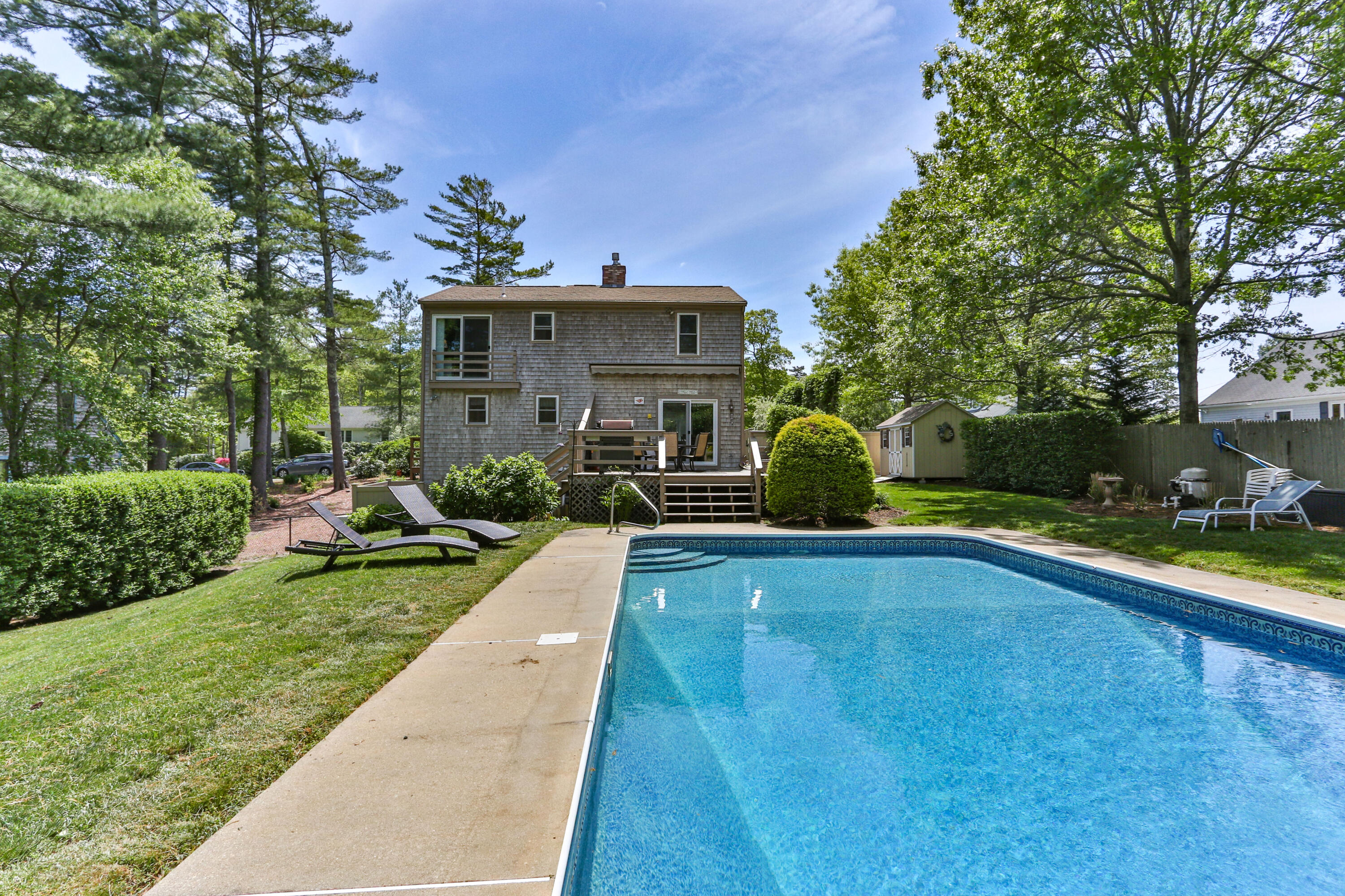 138 Gunstock Road Osterville, MA 02655 - Photo 33 of 47 a view of a house with pool