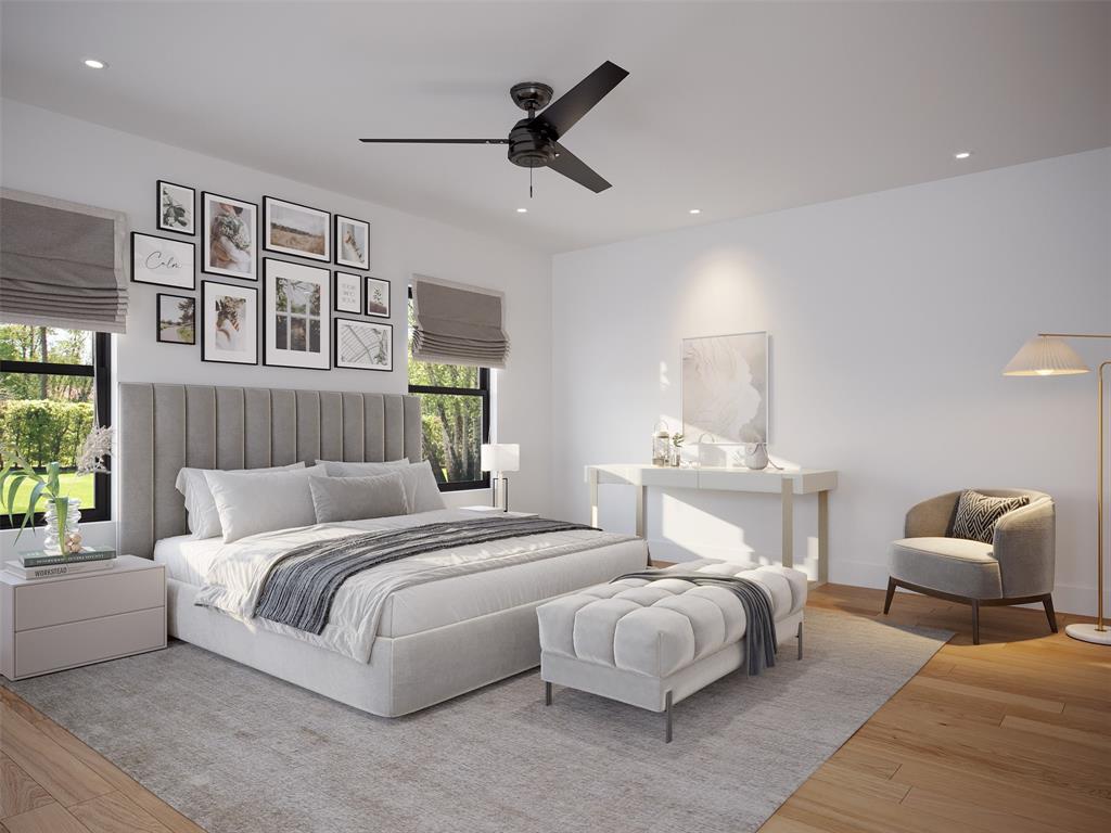 119 Gunner Trail Early, TX 76802 - Photo 8 of 13 a bedroom with a bed and ceiling fan