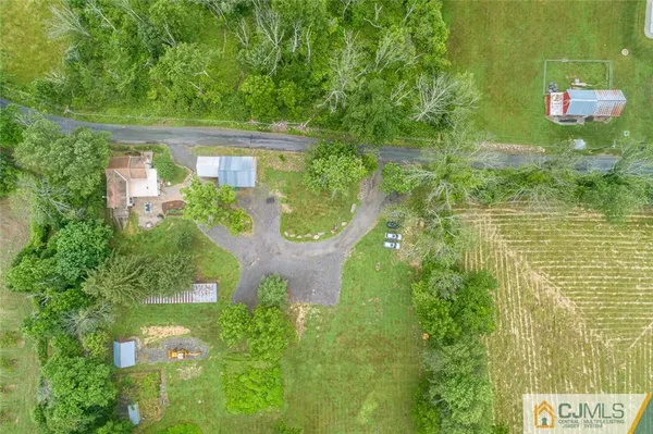 a view of a lake view with a garden
