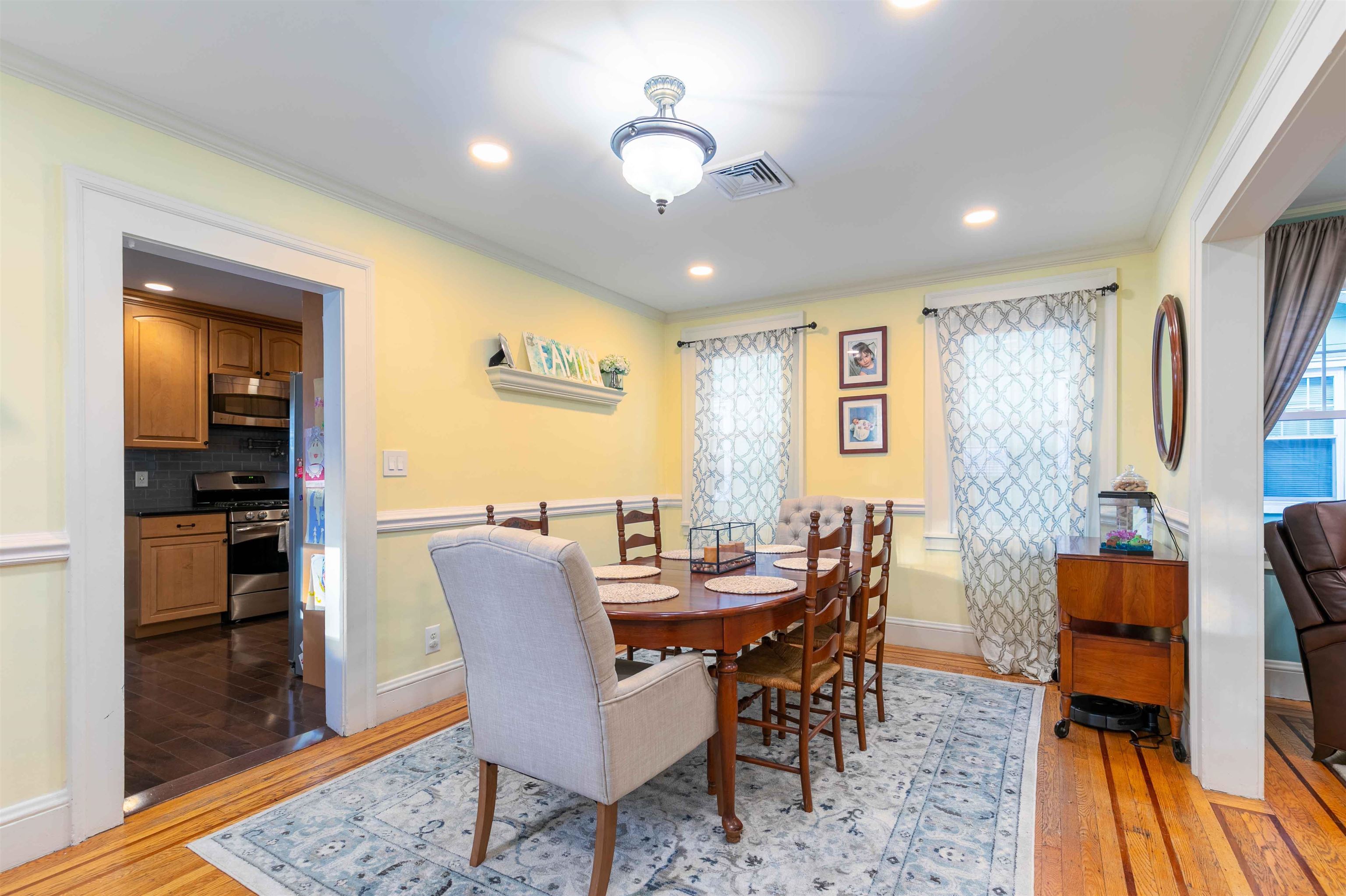 78 Jackson Avenue Rutherford, NJ 07070 - Photo 10 of 36 a view of a dining room with furniture