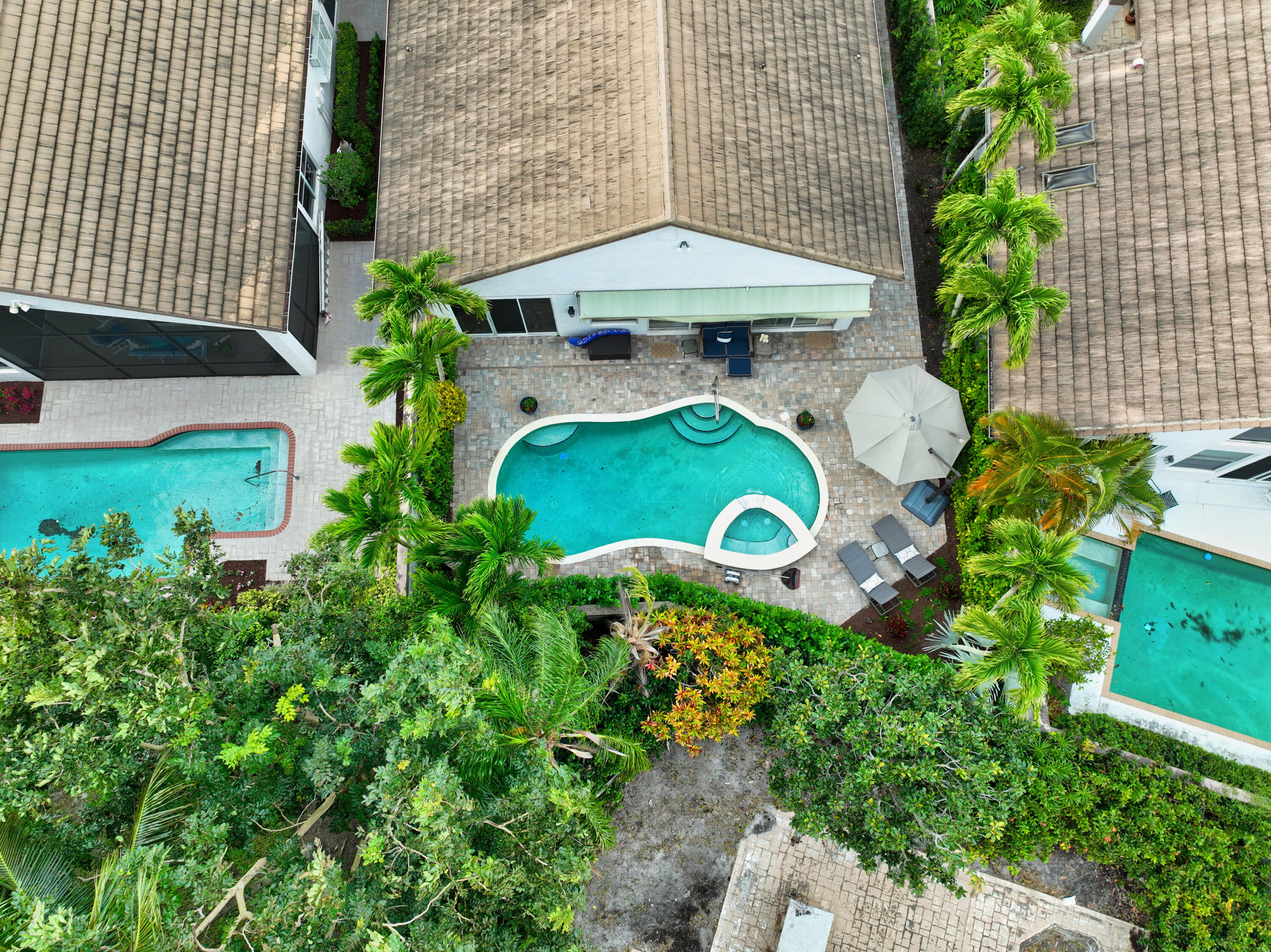 5422 Northwest 21st Avenue Boca Raton, FL 33496 - Photo 24 of 28 Aerial-Pool