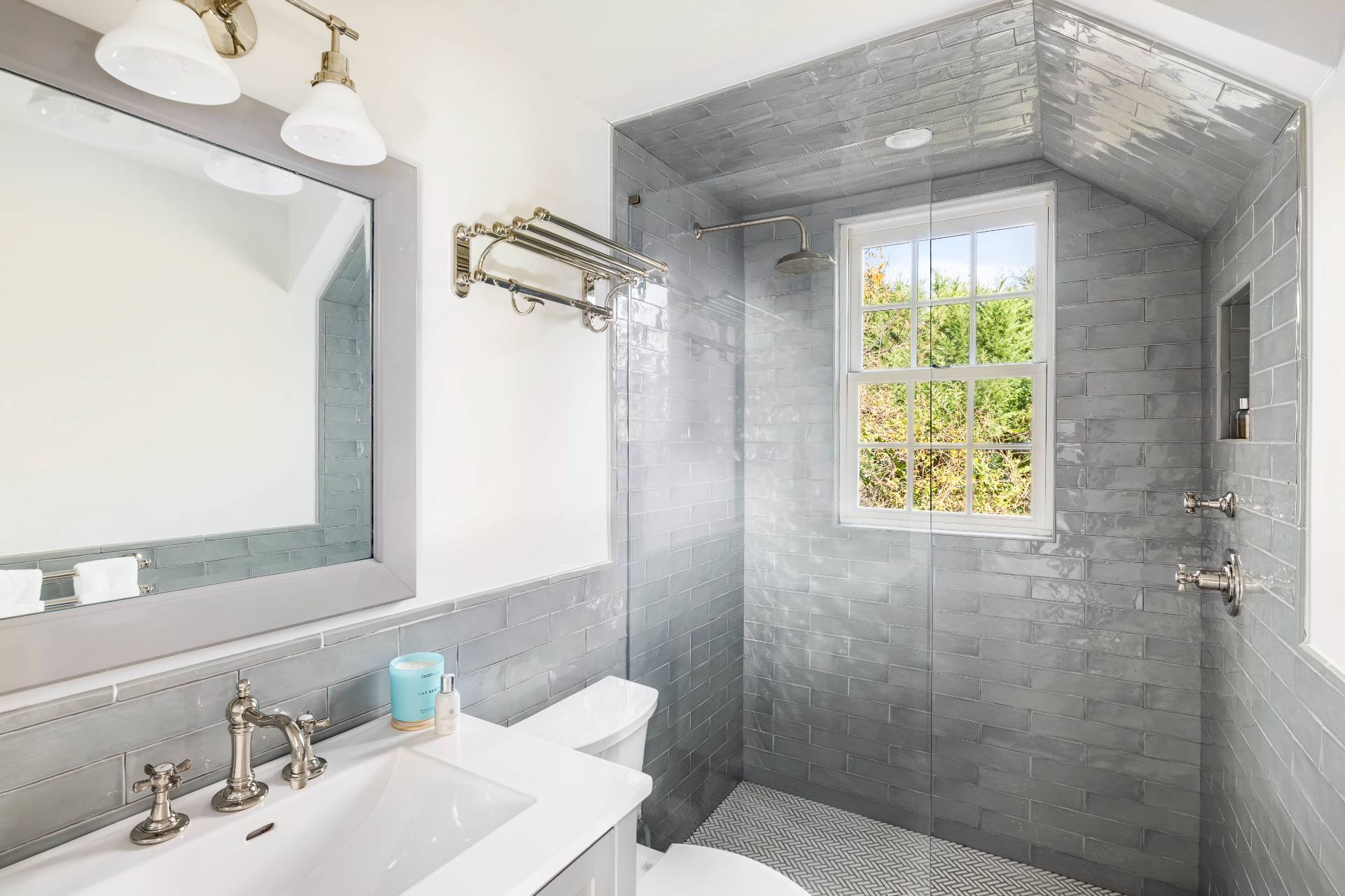 267 Meadows West Bridgehampton, NY 11932 - Photo 20 of 27 a bathroom with a sink a toilet and shower