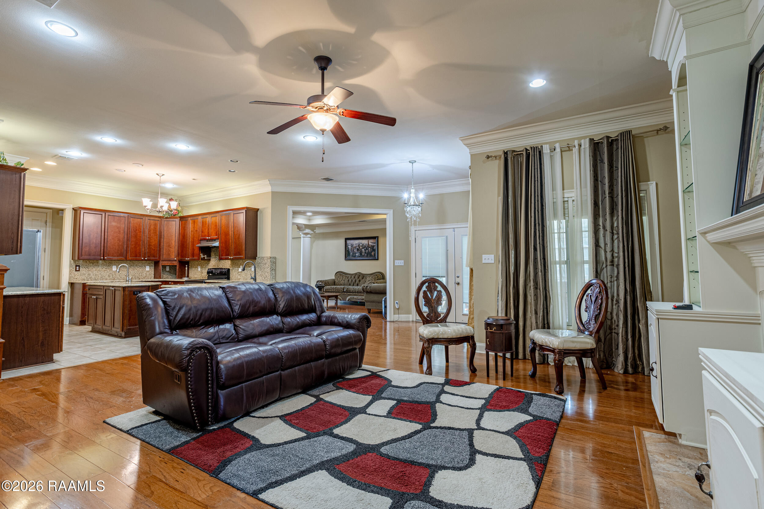 130 Percy Road Lafayette, LA 70506 - Photo 12 of 49 130 Percy Roadkitchen with fireplace