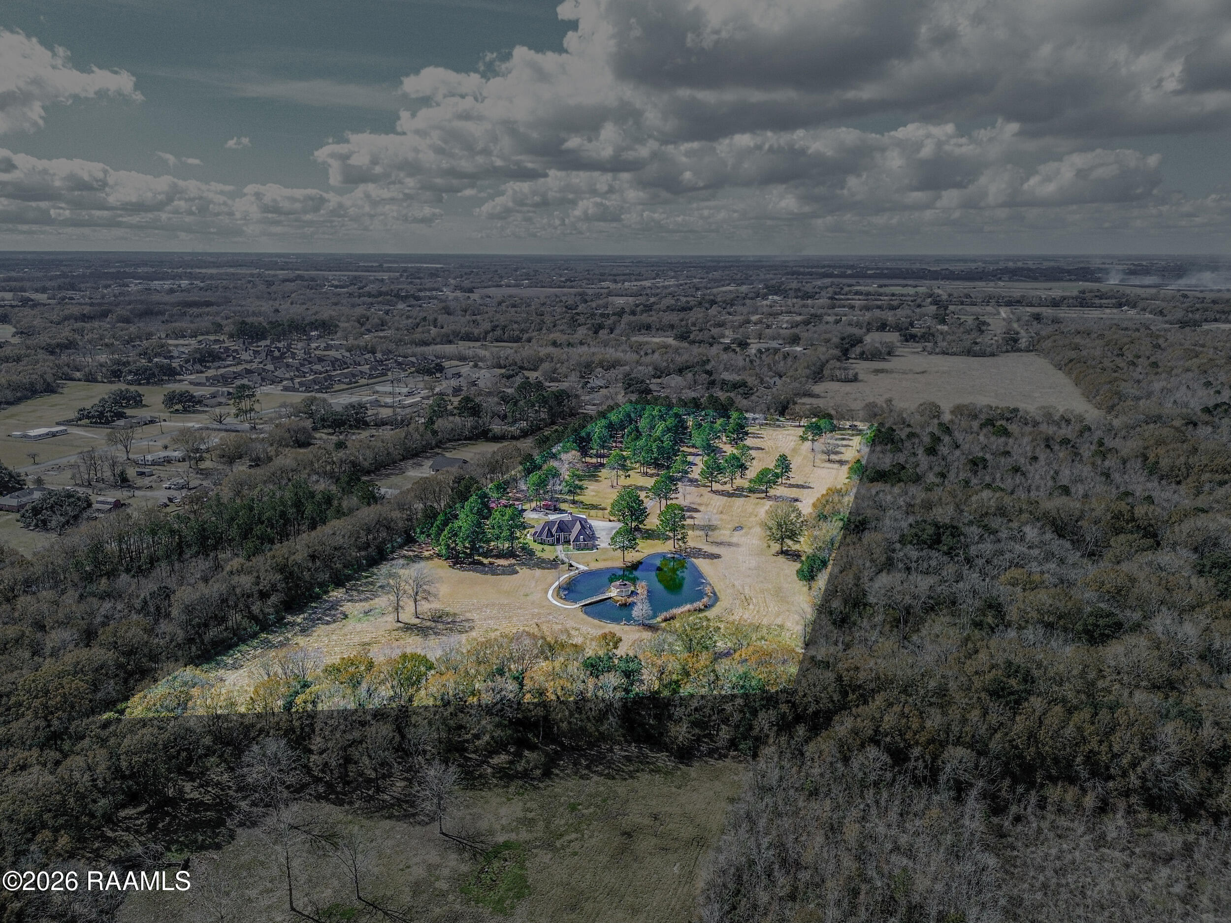 130 Percy Road Lafayette, LA 70506 - Photo 49 of 49 130 Percy Road aerial with boundaries 2