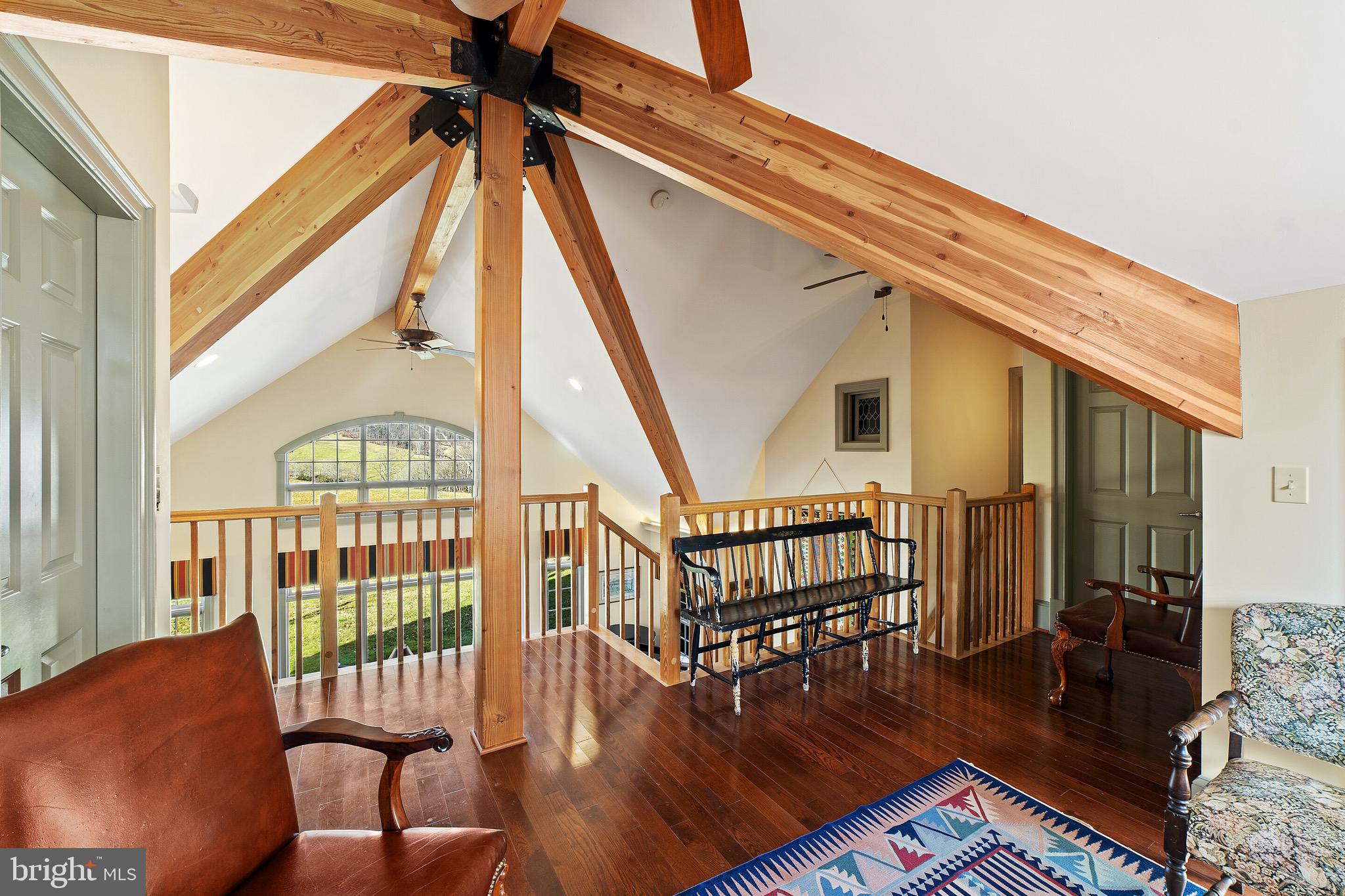 446 Round Hill Road Boston, VA 22713 - Photo 22 of 43 Beautiful timber frame beams