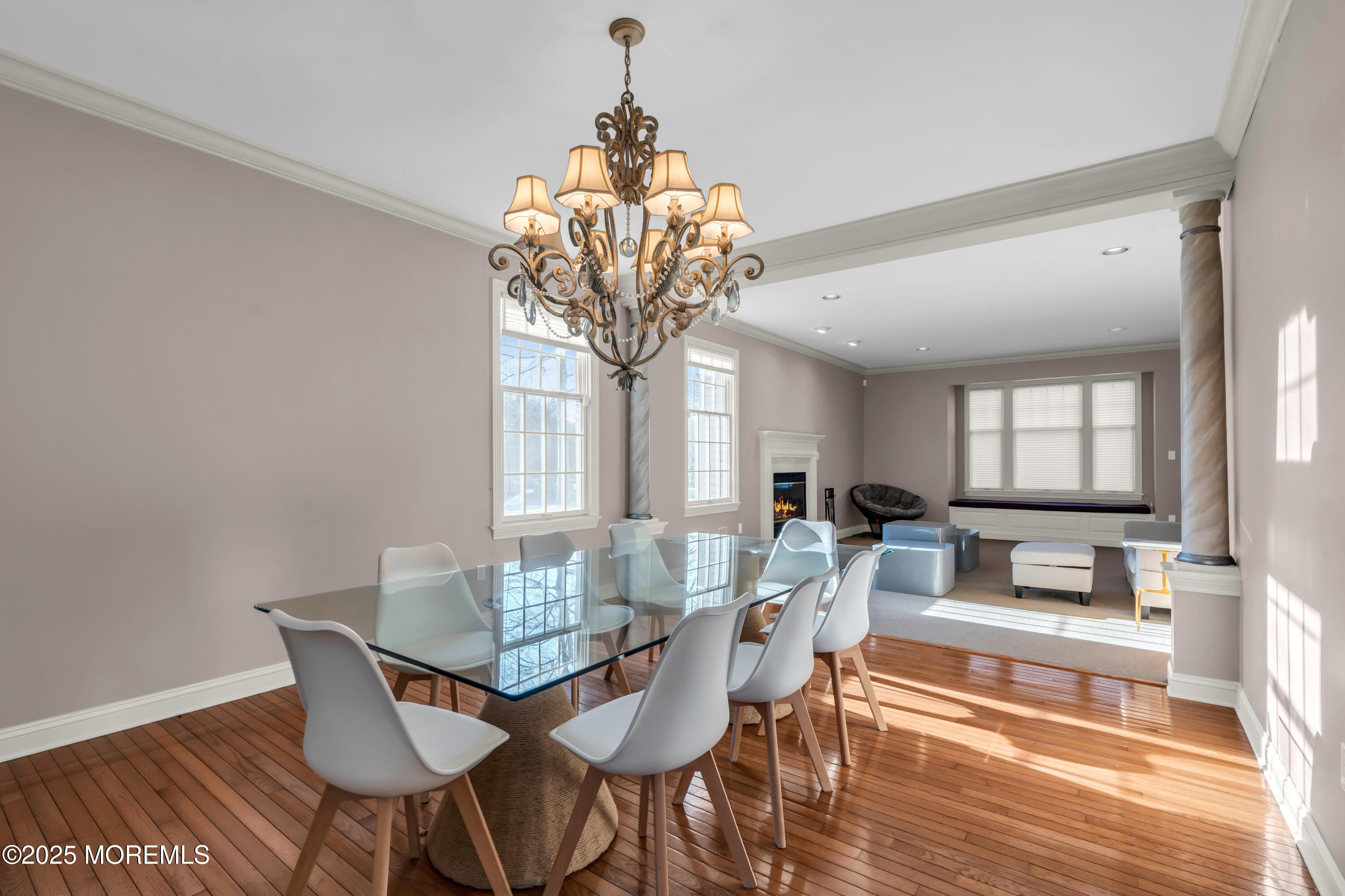 26 Bruns Road Allenhurst, NJ 07711 - Photo 25 of 82 a view of a dining room with furniture window and wooden floor