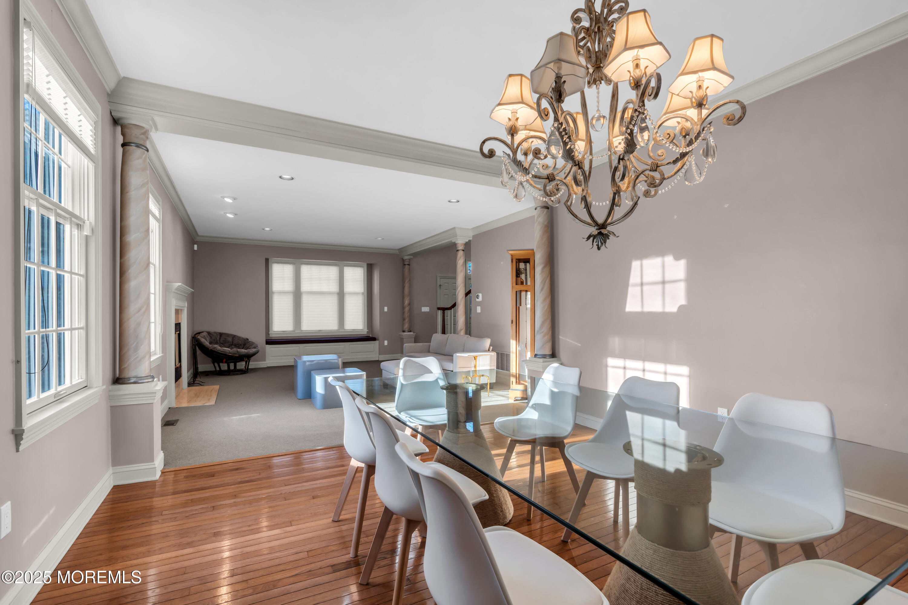 26 Bruns Road Allenhurst, NJ 07711 - Photo 26 of 82 a view of a dining room with furniture window and wooden floor