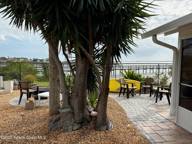 a view of a lake with houses